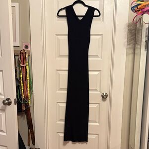 Zara Black Sleeveless Maxi Dress